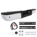 Chrome Rear Bumper Assembly for Ford F250 F350 F450 (2008–2016) w/ Sensor Holes