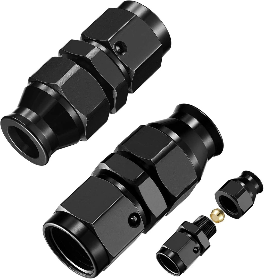 2Pcs 6AN Female to 5/16" Hardline Compression Fitting Adapter for Universal