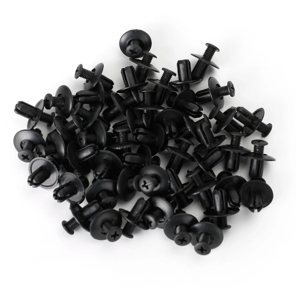 50x 8mm Fairing Clip Screw Rivets for Suzuki GSX