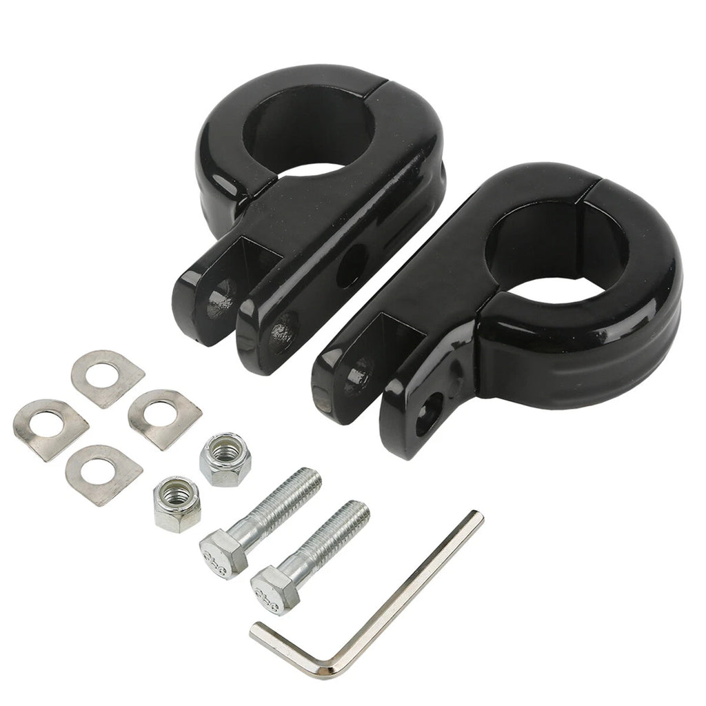 1 1/4" Foot Pegs Mount Kit for Harley Kawasaki