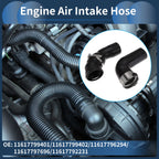 Set of 2 Engine Air Intake Hoses for BMW 5 Series E60 525d (2005–2010) 11617799401 Rubber