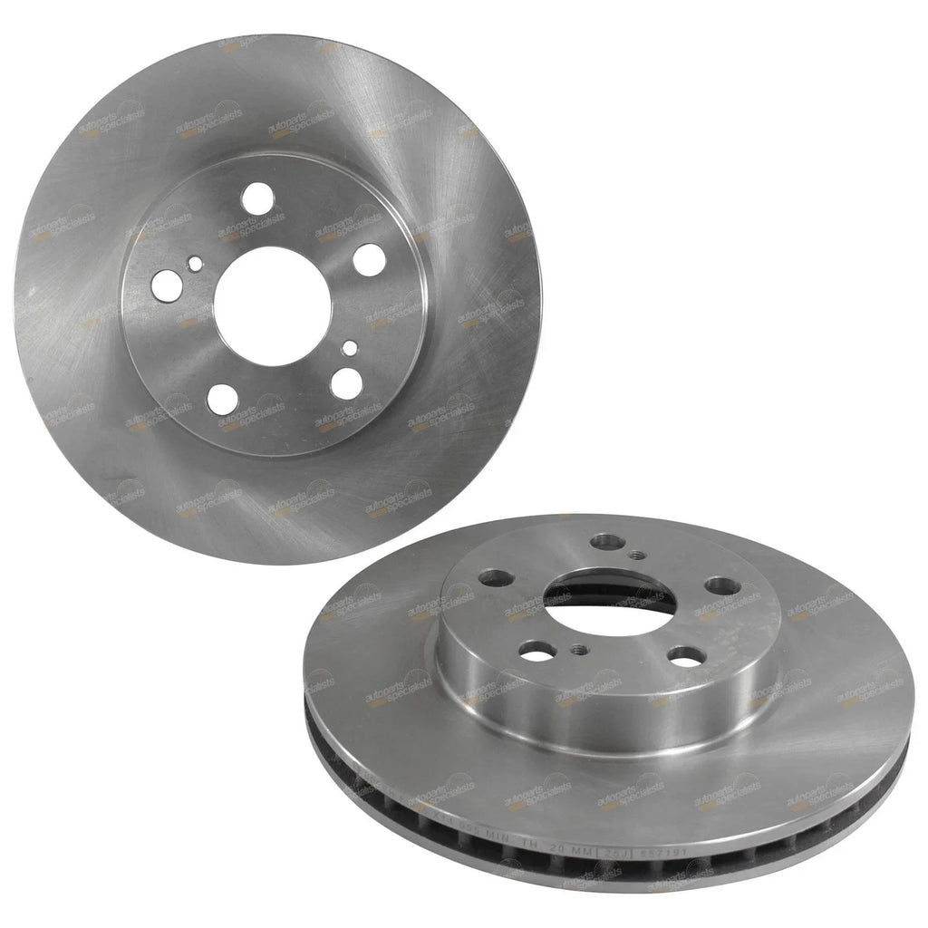 2 x Front Disc Brake Rotors for Toyota Prius NHW20R (2003–2009)
