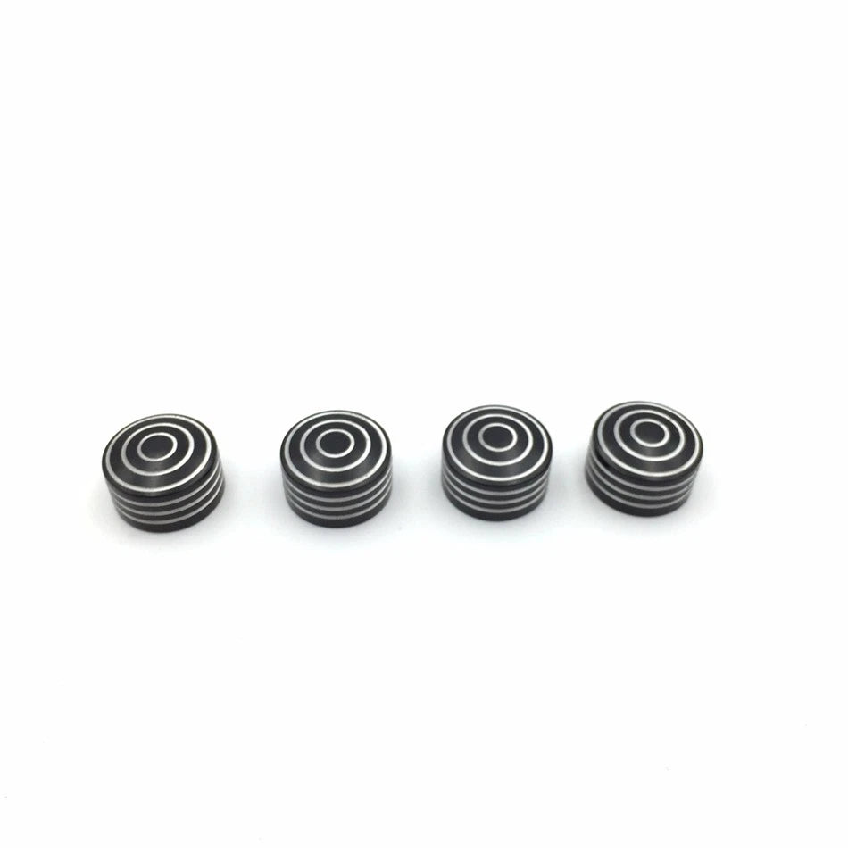 Set of 4 Black Bolt Toppers Caps for Harley Sportster XL/XR (1986–2013)