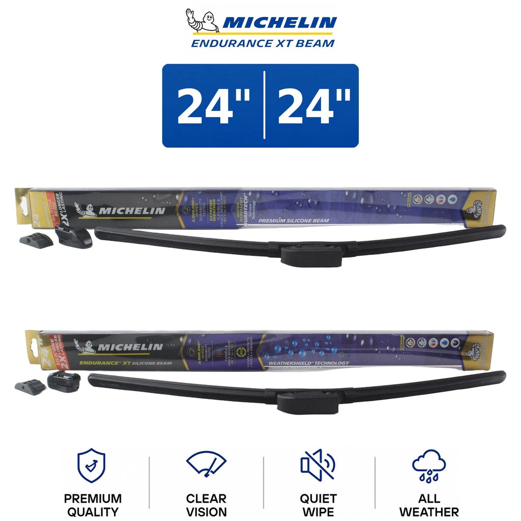 Set of 2 Wiper Blades for Mazda MPV (2000–2006) - Michelin Endurance XT 24"