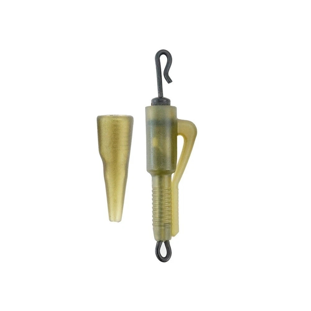 10PCS Sinker Clip Kit for Carp Fishing (ABS, 7.5cm, Quick-Change Swivel)