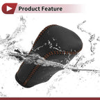 Car Gear Shift Knob Cover for Honda Accord (2008-2012) - Black Brown Faux Leather