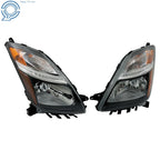 Set of 2 Black Halogen Headlights for Toyota Prius (2006–2009)