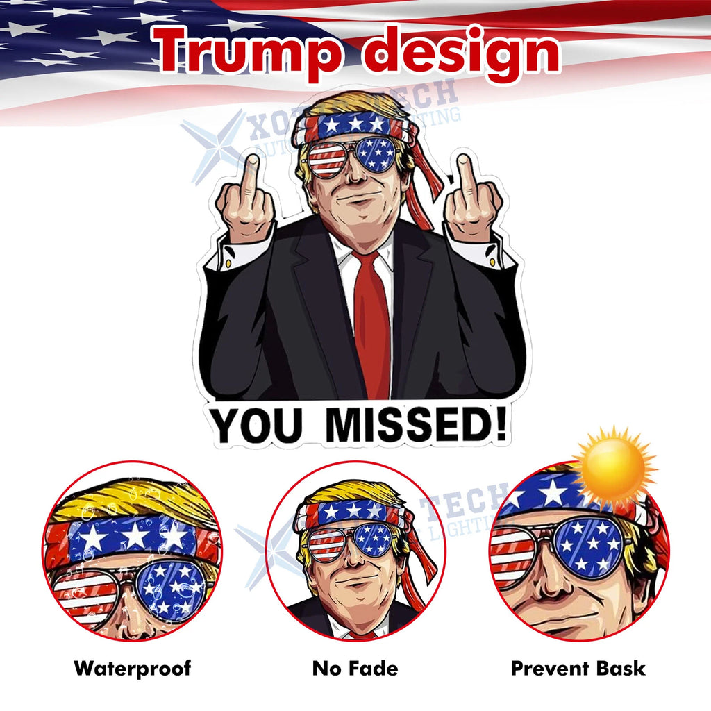 Donald Trump President Campaign Stickers for Car Bumper (2016-2020)
