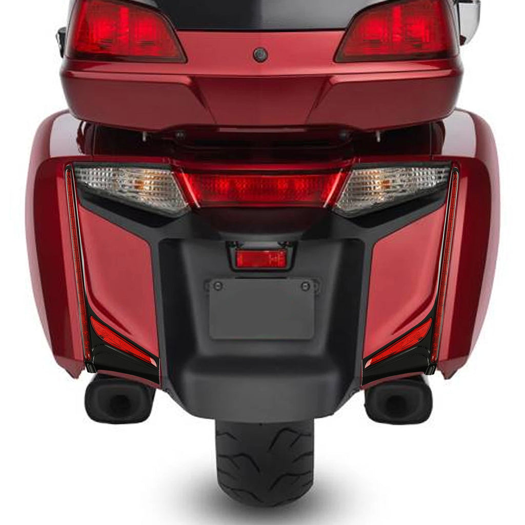 2X Rear LED Vertical Light Strips Red Lens for Honda Goldwing 1800 (2012–2017)