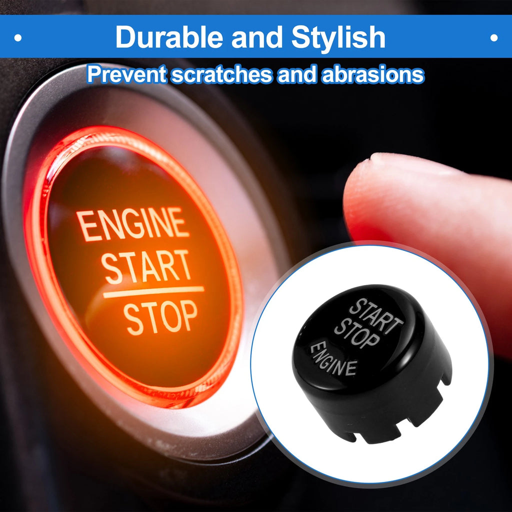 Push Start Button Cover for BMW (Compatible, 2.5cm, Black)