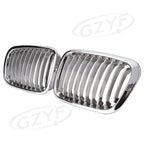 Upper Bumper Mesh Grille for BMW E46 320i 323i 325i 328i (1998–2001) Chrome