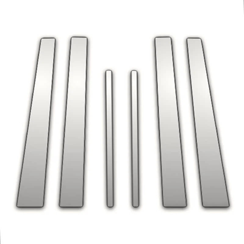 Chrome Pillar Post Covers 6pc Replacement for GMC Envoy XL (2002–2009)