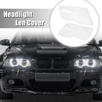 1 Pair Car Front Headlight Lens Cover for BMW E46 (1998-2002)