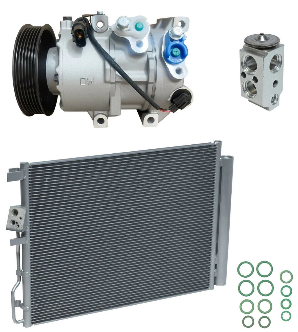 AC Compressor Kit with Condenser for Hyundai Tucson 1.6L (2017–2021)