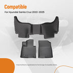 Floor Mats for Hyundai Santa Cruz (2022–2025 TPE) Anti-Slip Liners