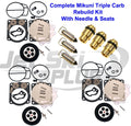 Carburetor Rebuild Kit & Needle/Seat for Yamaha GP XL XLT 1200 R (1999–2001)