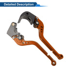 Adjustable Brake Clutch Levers Set for Suzuki GSXR1000 (2005–2006) Orange