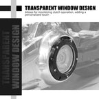 Clear Derby Clutch Cover for Harley M8 CVO Road Glide FLTRXSE (2018–2025)
