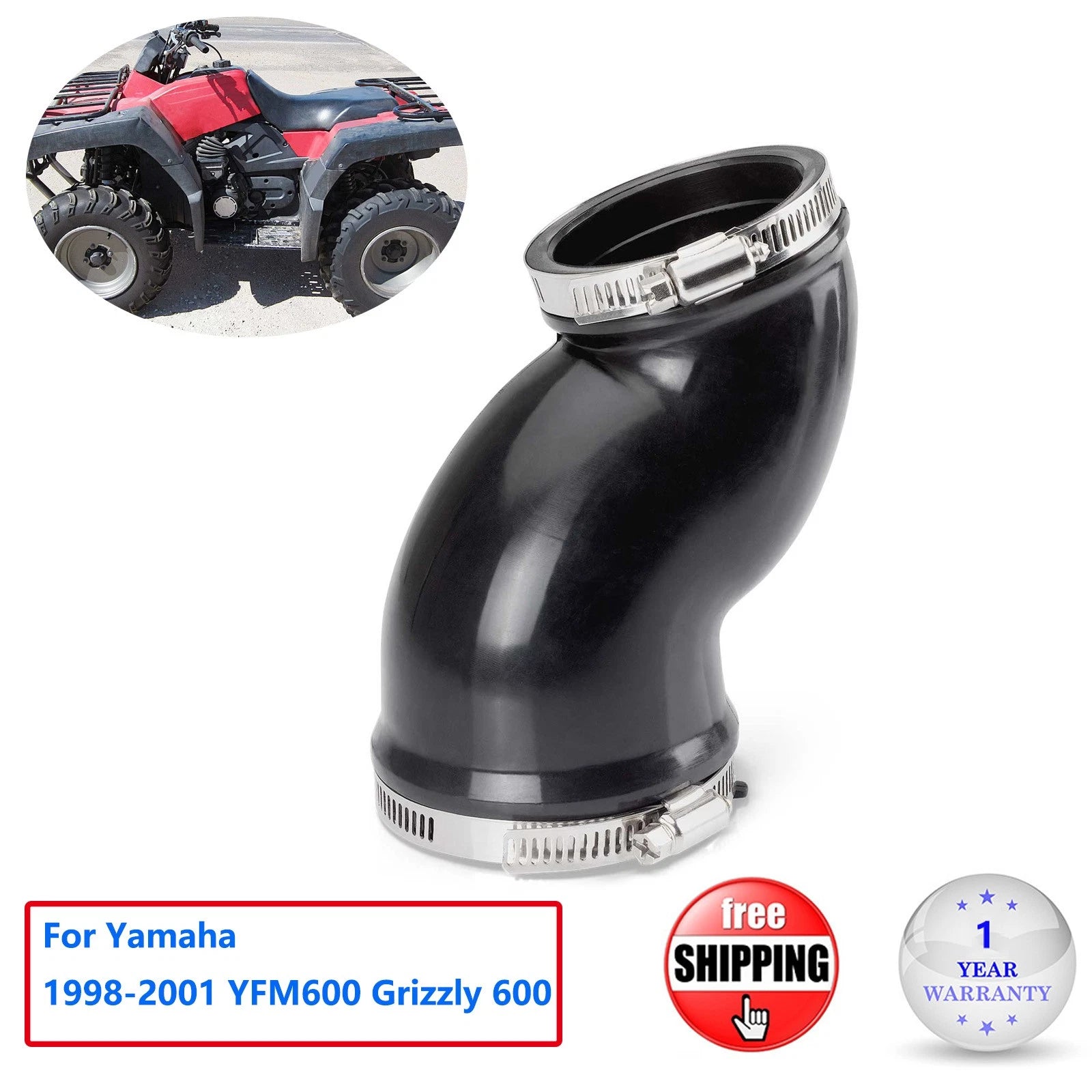 Air Cleaner Joint for Yamaha Grizzly 600 YFM600 (1998–2001) 4WV-14453-00-00