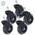 Set of 5 Rubber Swivel Wheels for Office Chair