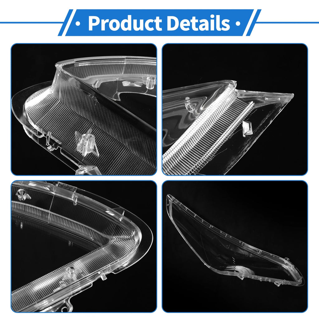 1 Pcs Headlight Lens Cover for Hyundai Sonata (2015–2017) PC Clear