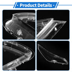 1 Pcs Headlight Lens Cover for Hyundai Sonata (2015–2017) PC Clear