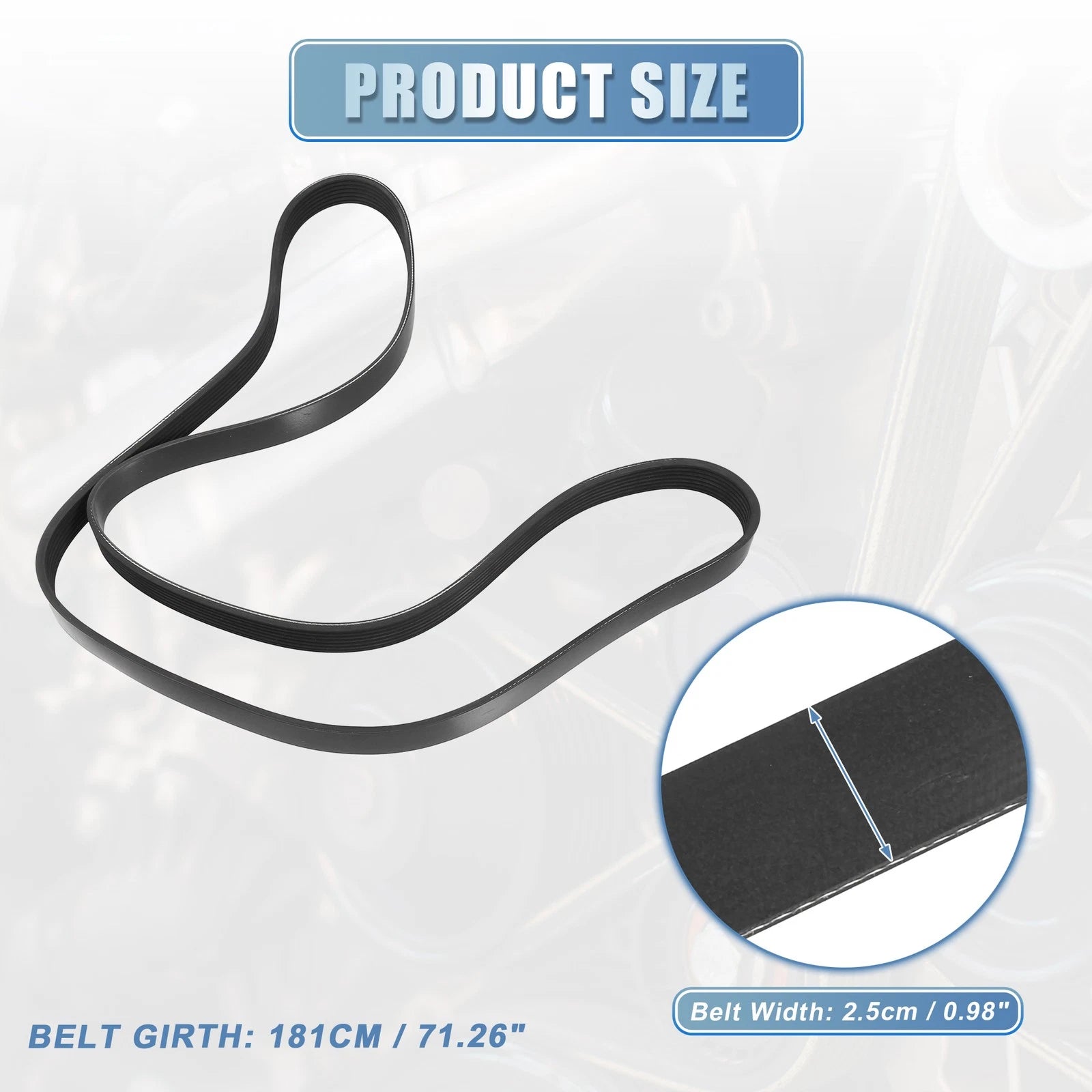 V-Ribbed Serpentine Drive Belt for Honda Accord (2003–2007) No. 38920RAAA01