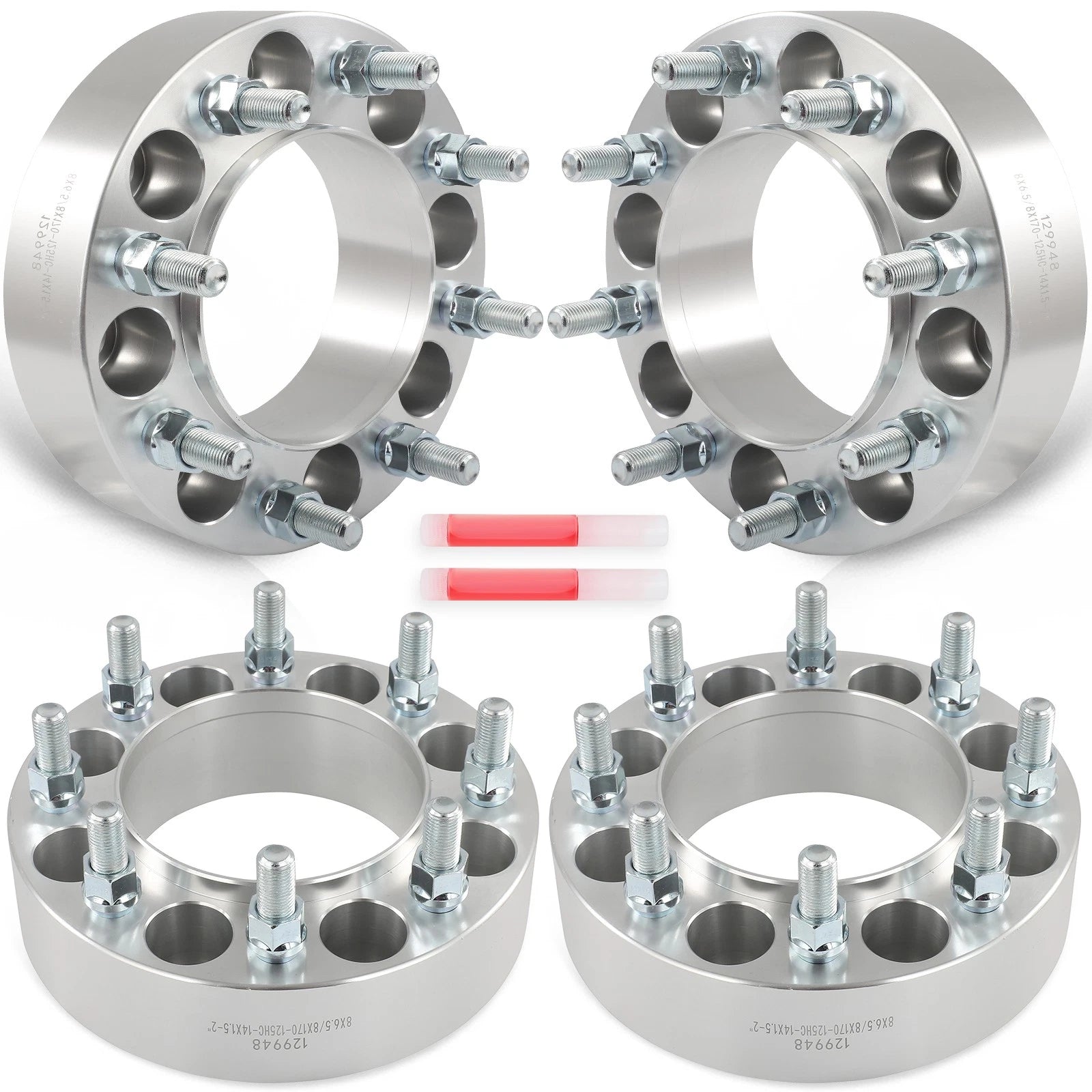 2" Hub Centric Conversion Wheel Adapters for Hummer H2 GMC (2003–2009)