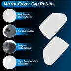 2Pcs Door Mirror Cap Cover for Ford F250 F350 Super Duty (2017–2024)