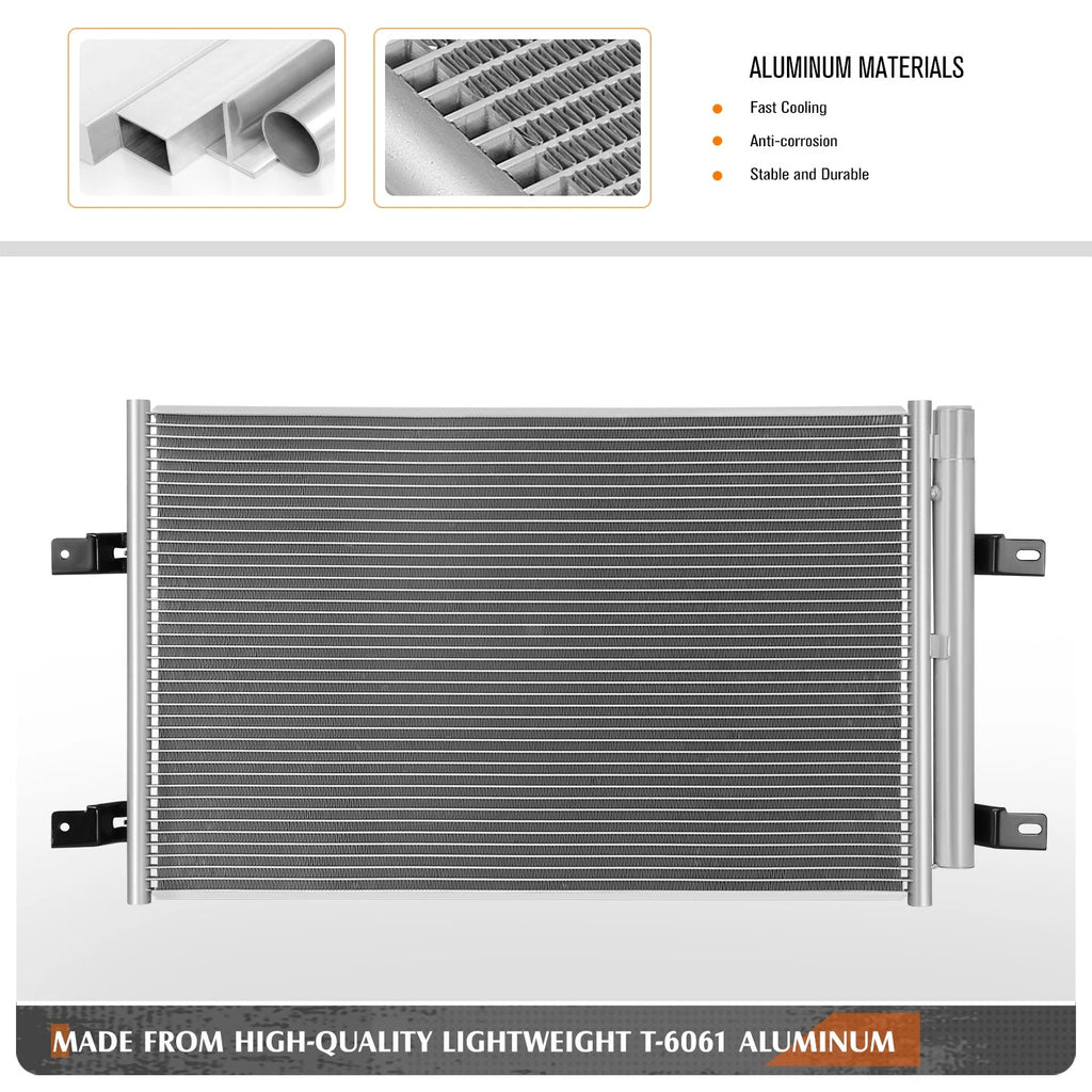A/C Condenser for Ford Edge Lincoln MKX (2007–2010) OE Style Aluminum Core