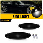 2X Smoked Front Side Light Housings for Chevy Corvette C5 (1997–2004) T10 Bulb V