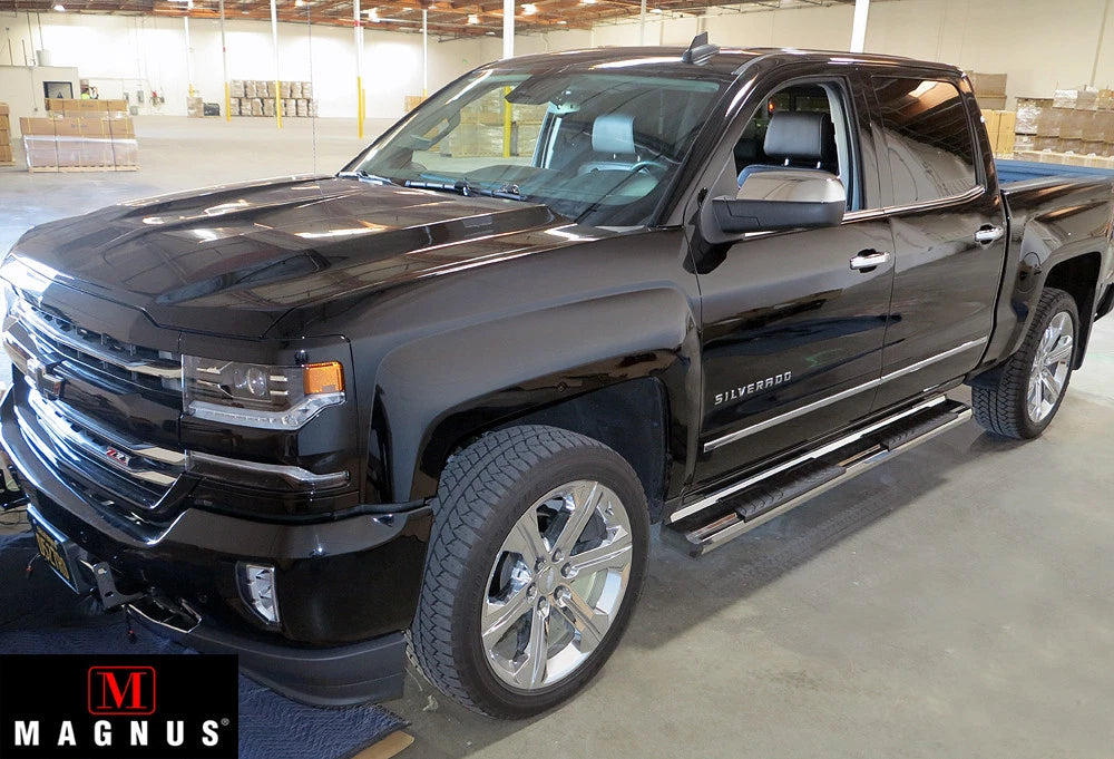 Chrome Running Boards for Chevy Silverado GMC Sierra Crew Cab (2007-2018)