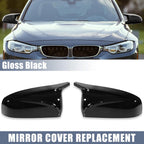 Pair of Gloss Black Rear View Mirror Covers for BMW X5 X6 E70 E71 E72 (2006–2014) 745065025376
