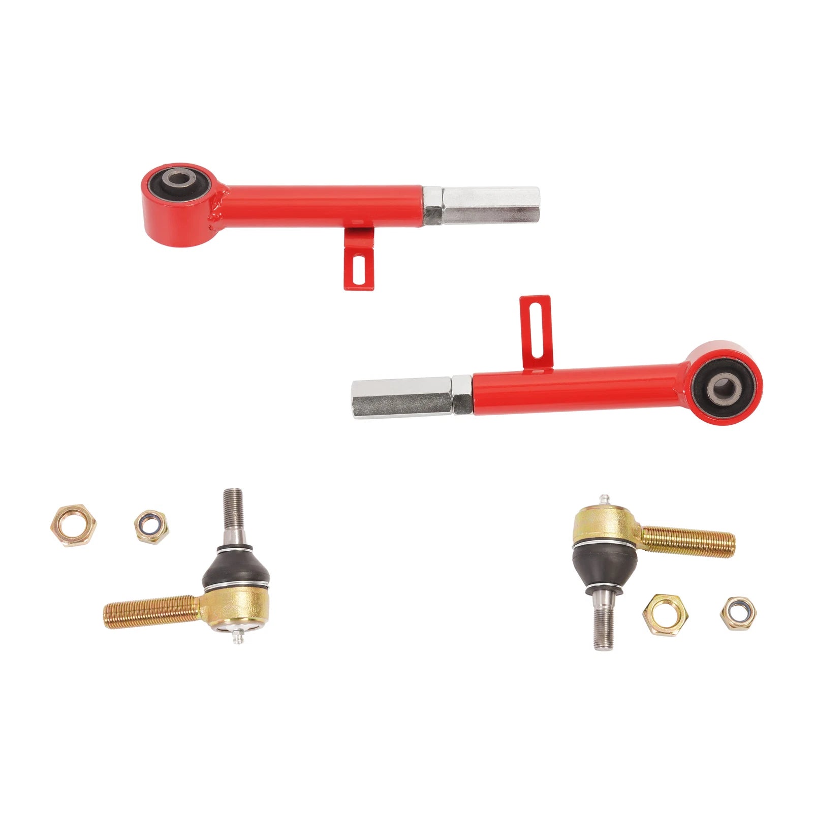 2X Adjustable Rear Toe Control Arms Links for Lexus LS400 (1995–2000) Steel Red