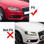 Front Fog Light Honeycomb Grille Cover for Audi A4 B8 (2009-2012) Black