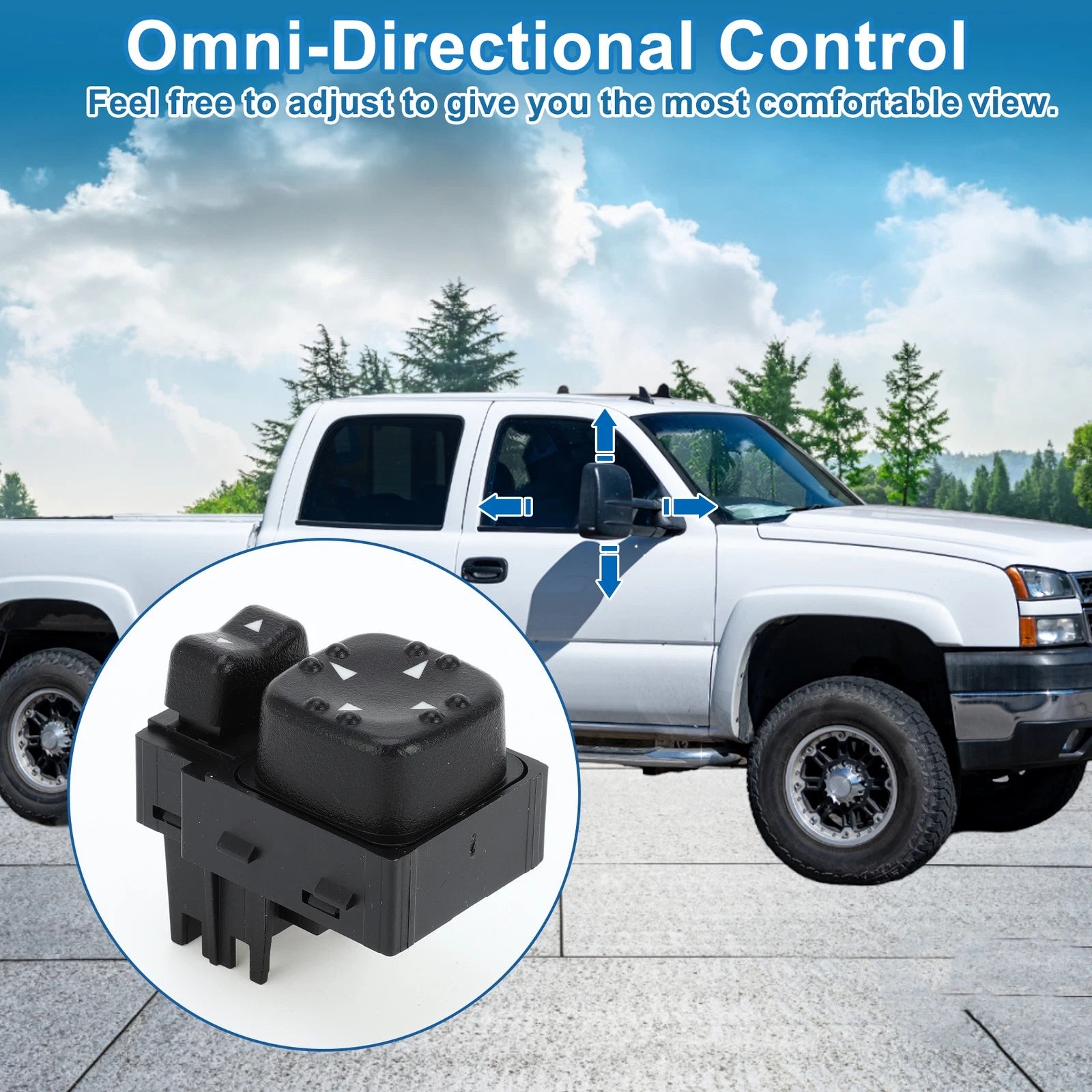 Car Mirror Switch for Cadillac Escalade EXT, Chevrolet Silverado 1500 (2002–2006)