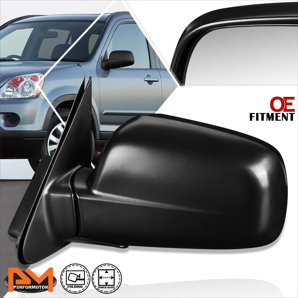 Powered Adjustable Side Rear View Door Mirror for Honda CR-V (2002–2006)