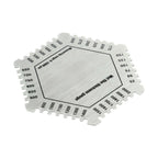 Hexagonal Wet Film Gauge for Accurate Measurement of Paint and Coatings