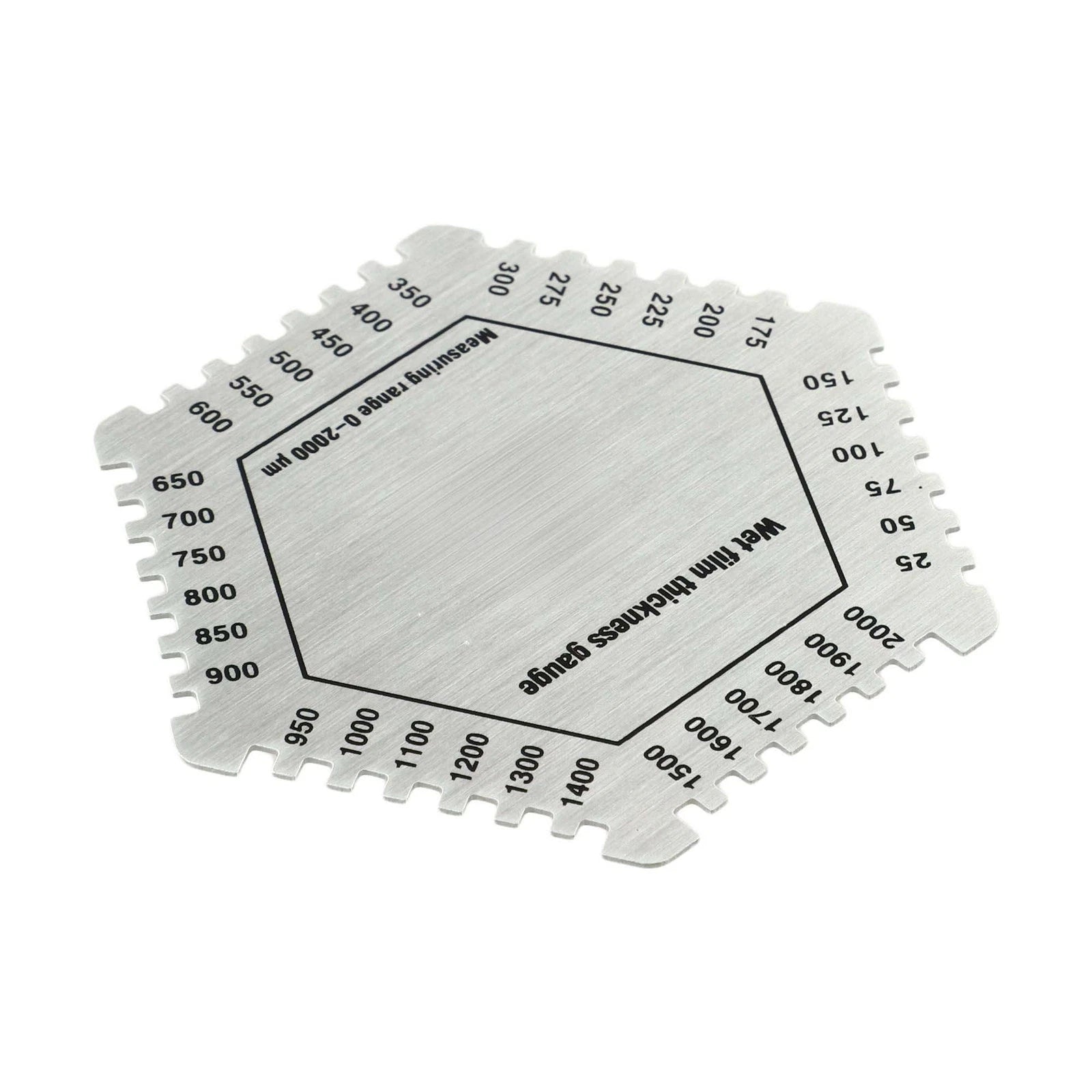 Hexagonal Wet Film Gauge for Accurate Measurement of Paint and Coatings