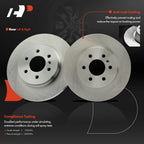 Rear Disc Brake Rotors & Ceramic Pads for Chevy Uplander Buick Terraza (2005–2008)