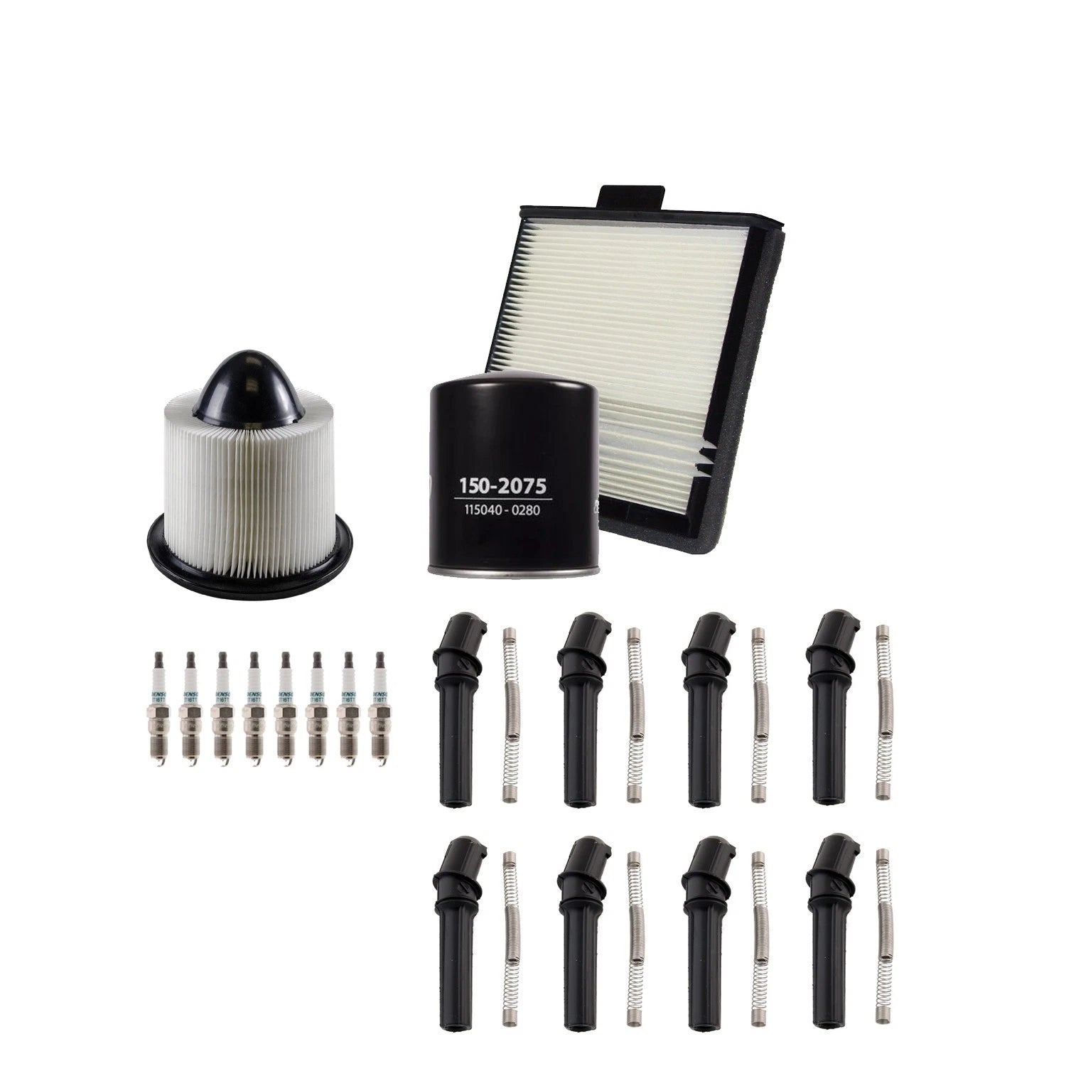 Tune Up Kit with 8 Spark Plugs & Boots for Ford Expedition F-150 F-250