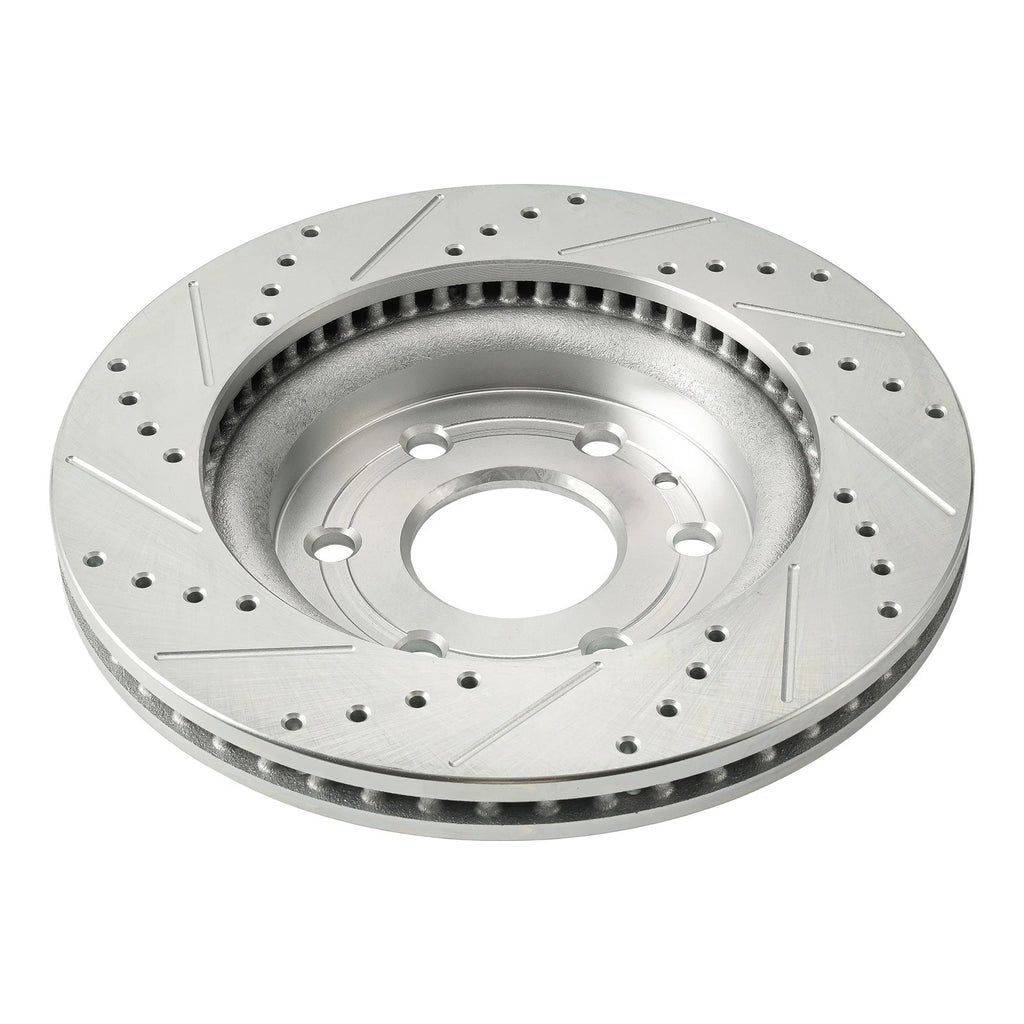 Front Drilled & Slotted Brake Rotors for GMC Acadia (2007–2016)