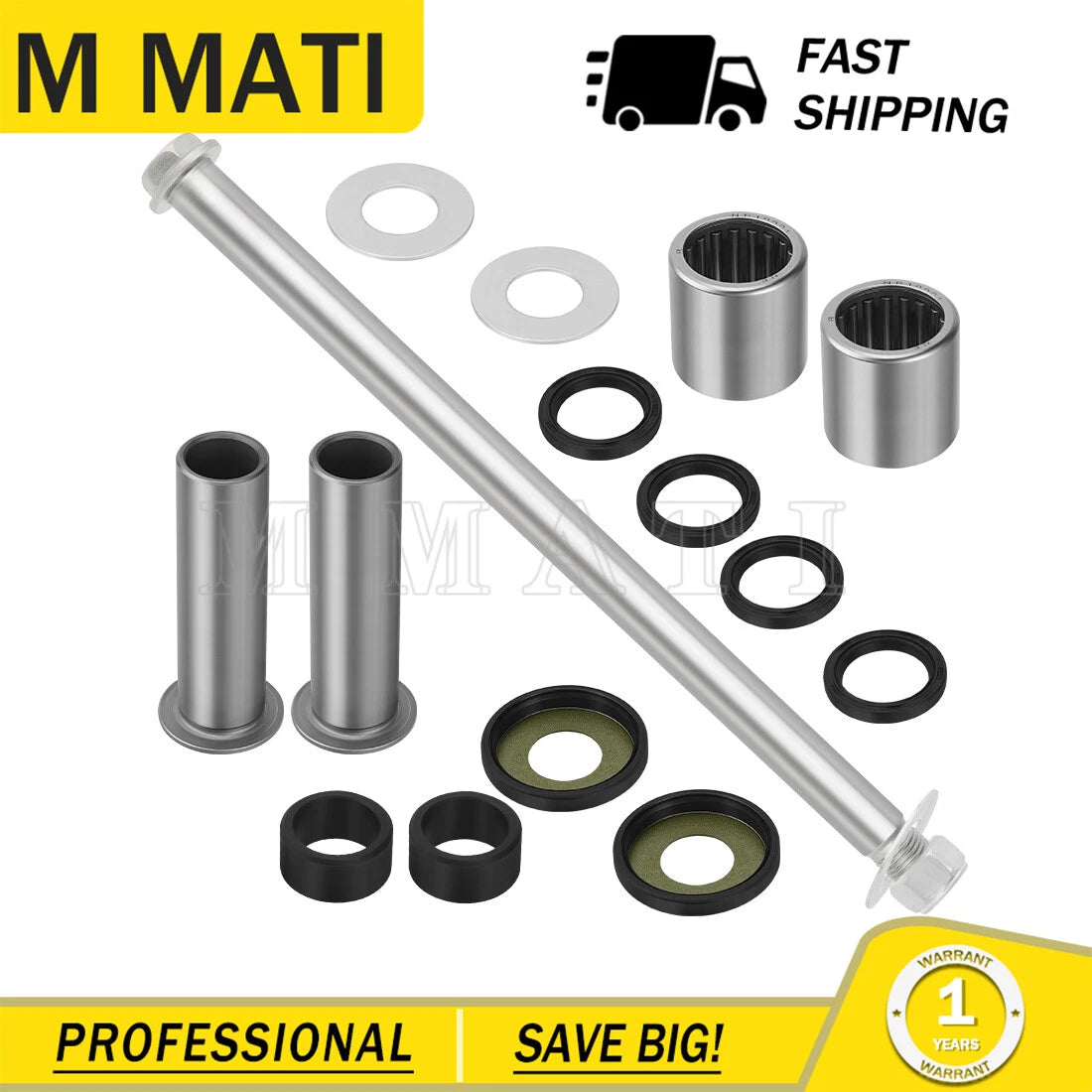 Swingarm Bearing Seal Bolt Nut for Suzuki LTZ400, Kawasaki KFX400 (2003–2009)