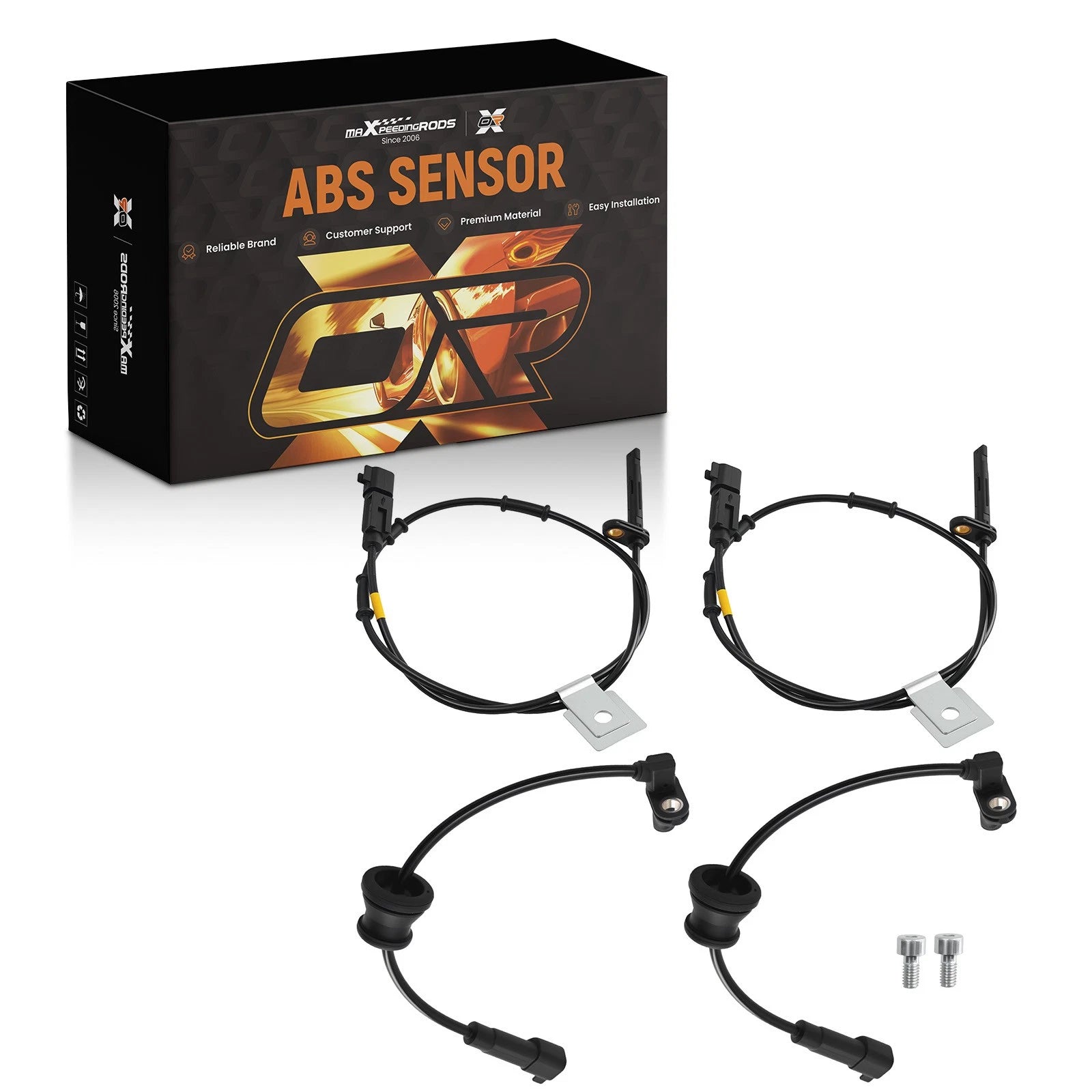 4X ABS Wheel Speed Sensor 20811371 for Chevrolet Equinox GMC Terrain (2010–2017)