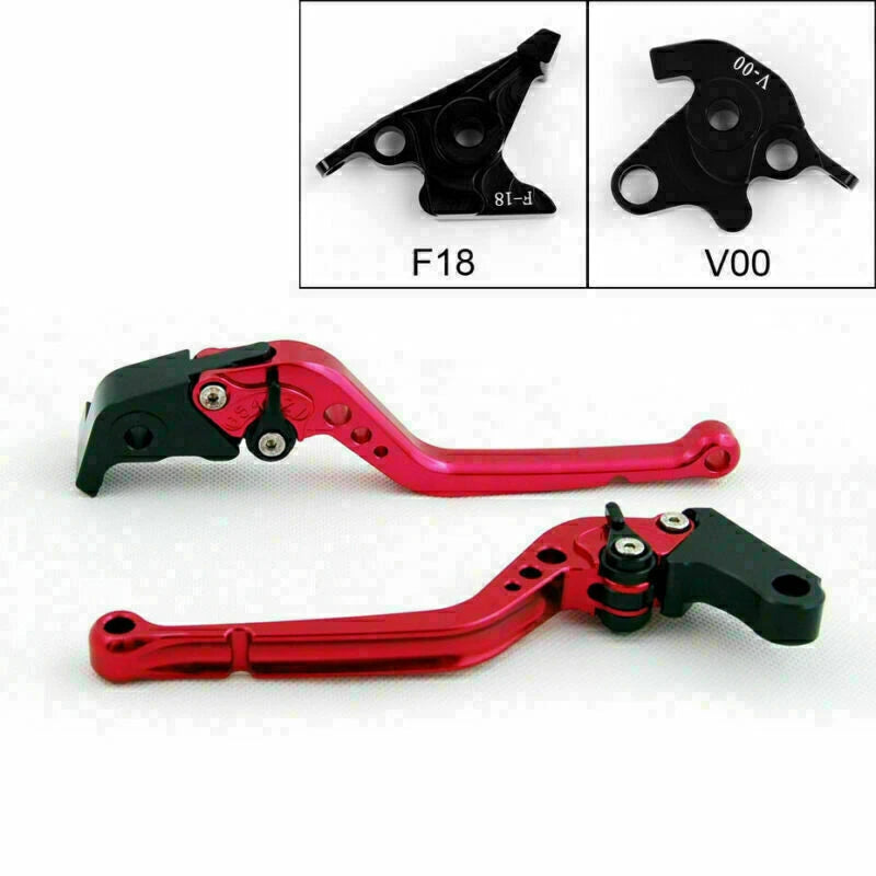 Long Brake Clutch Levers for Honda VFR750 VFR800 VTR1000F CBF1000 (1990–2016) Red T9