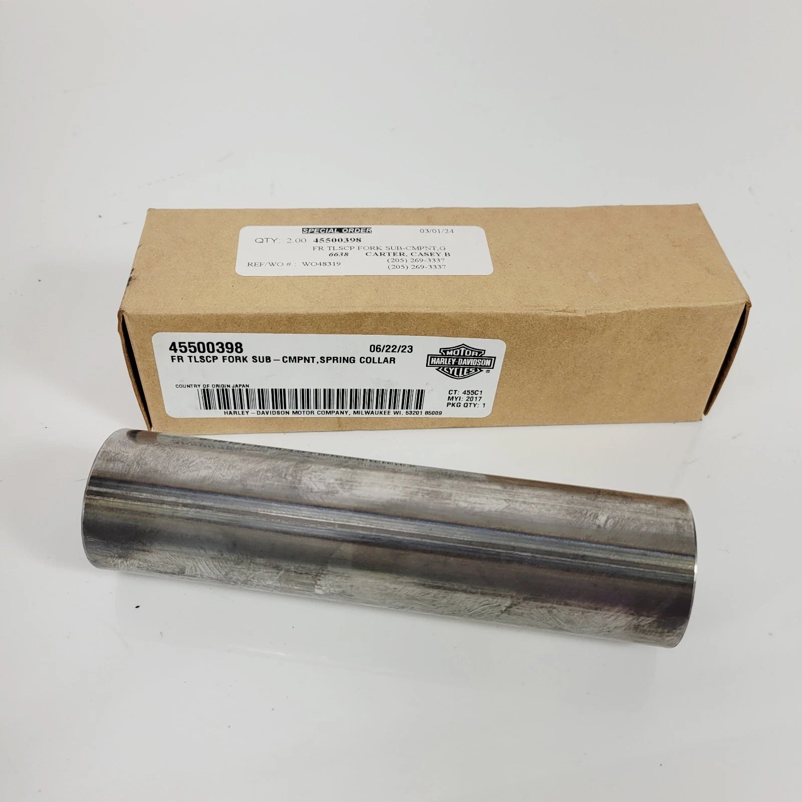 Fork Spring Collars for Harley-Davidson Touring Freewheeler (49mm) 45500398