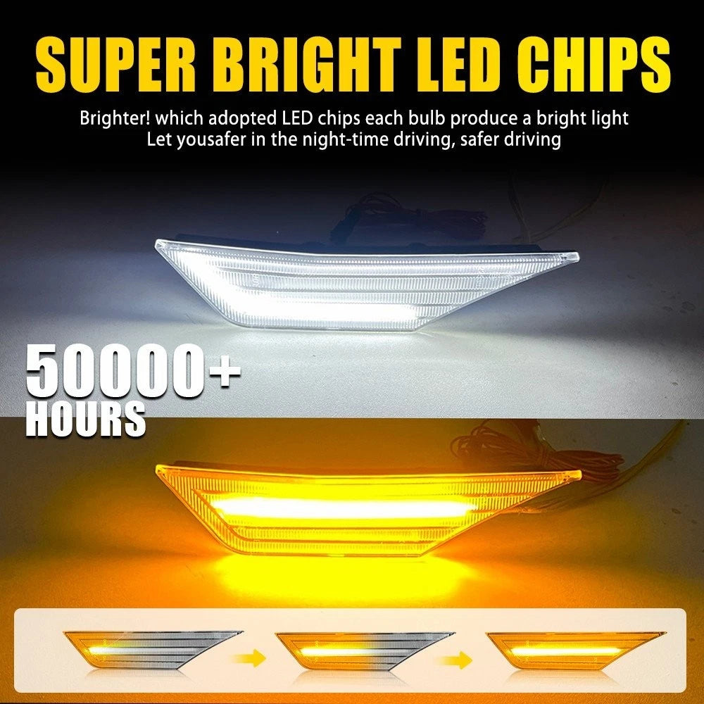 Switchback Clear/Smoked Lens Turn Signal Light for Honda Civic