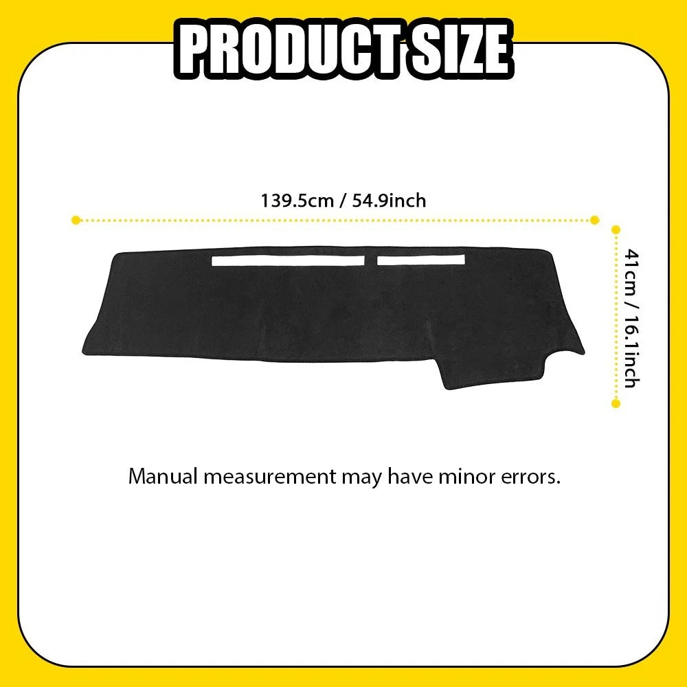 Dashboard Mat Pad for Nissan Titan (2004–2012) Black