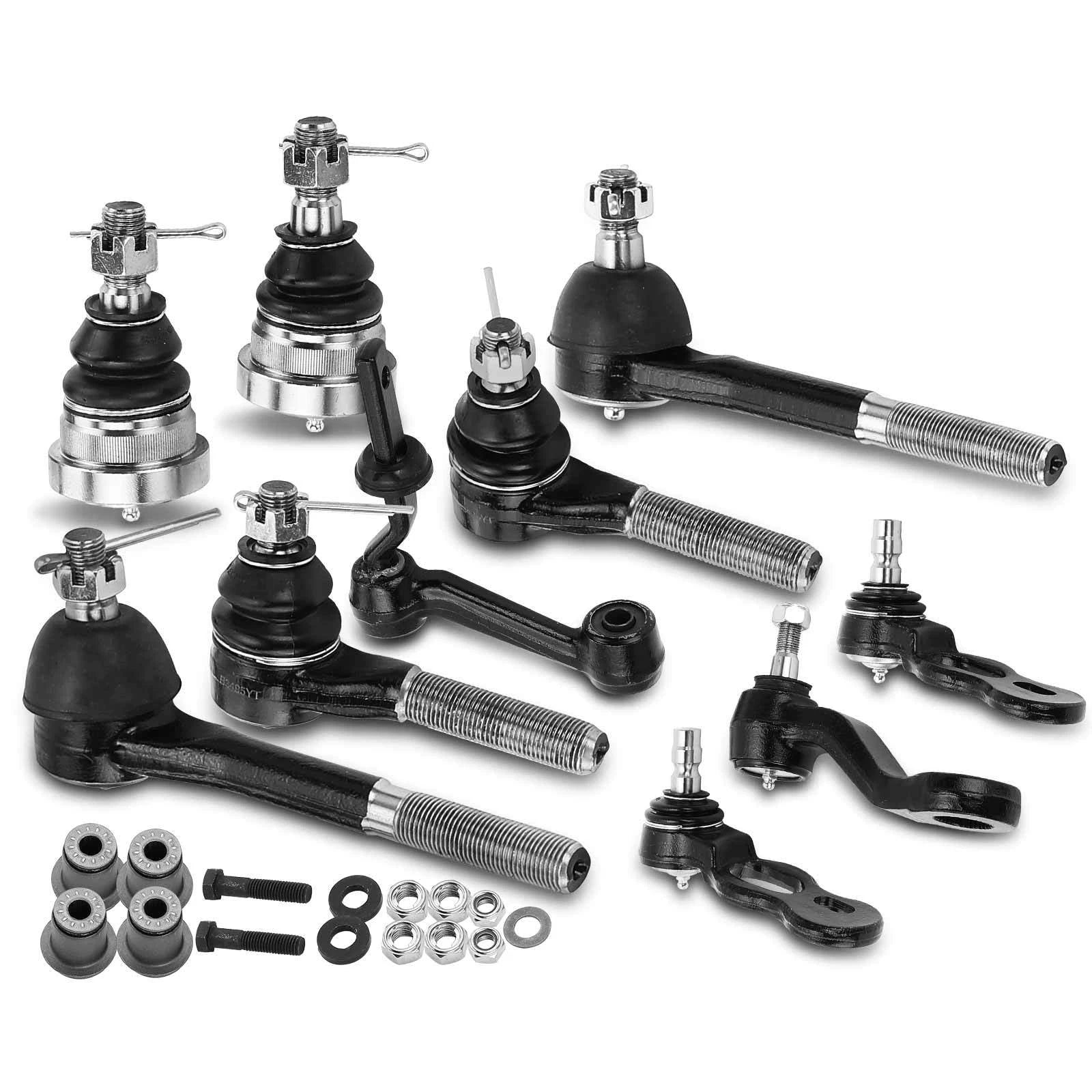 Set of 12 Front Control Arm Ball Joints Tie Rod Ends for Ford Lincoln Mercury