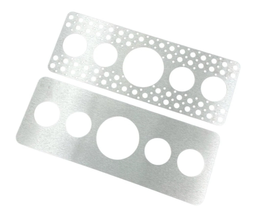 Aluminum Drilled Dash Gauge Panel Hot Rod for Universal Hot Rod (1950–2024)